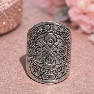 TRIBAL FLOWER MANDALA BOHO RING | BOHO ACCESSORIES